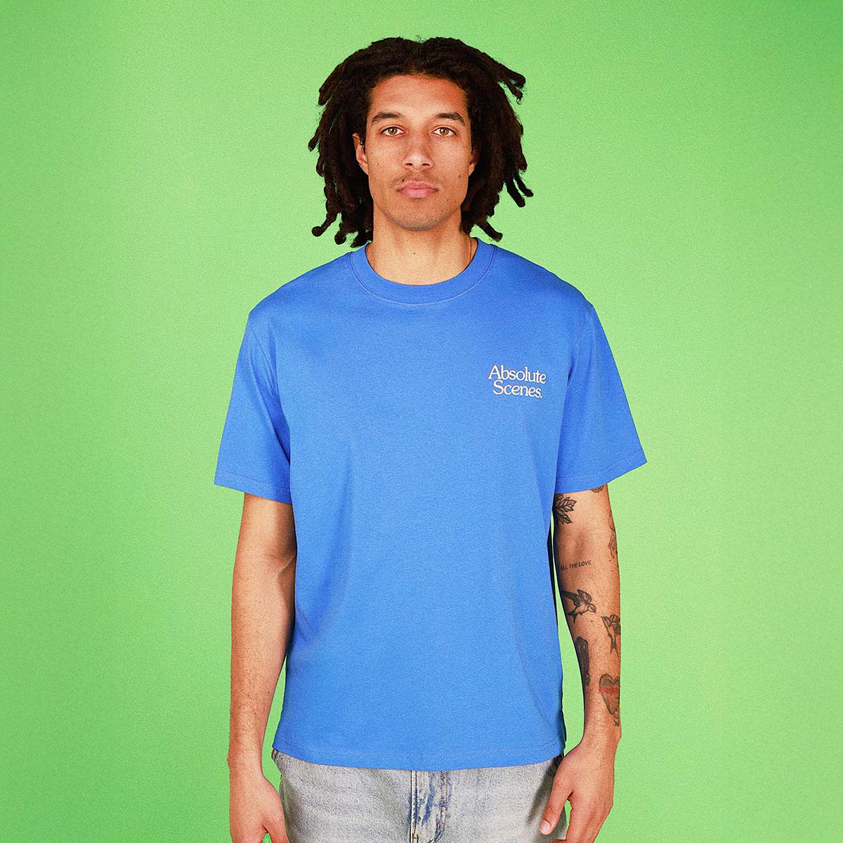 Absolute Scenes Slang Tee In Blue