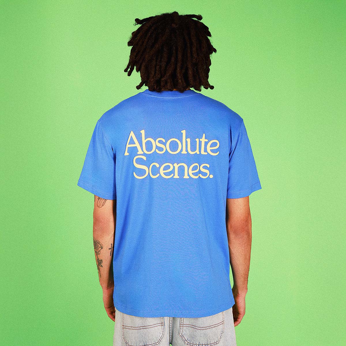 Absolute Scenes Slang Tee In Blue