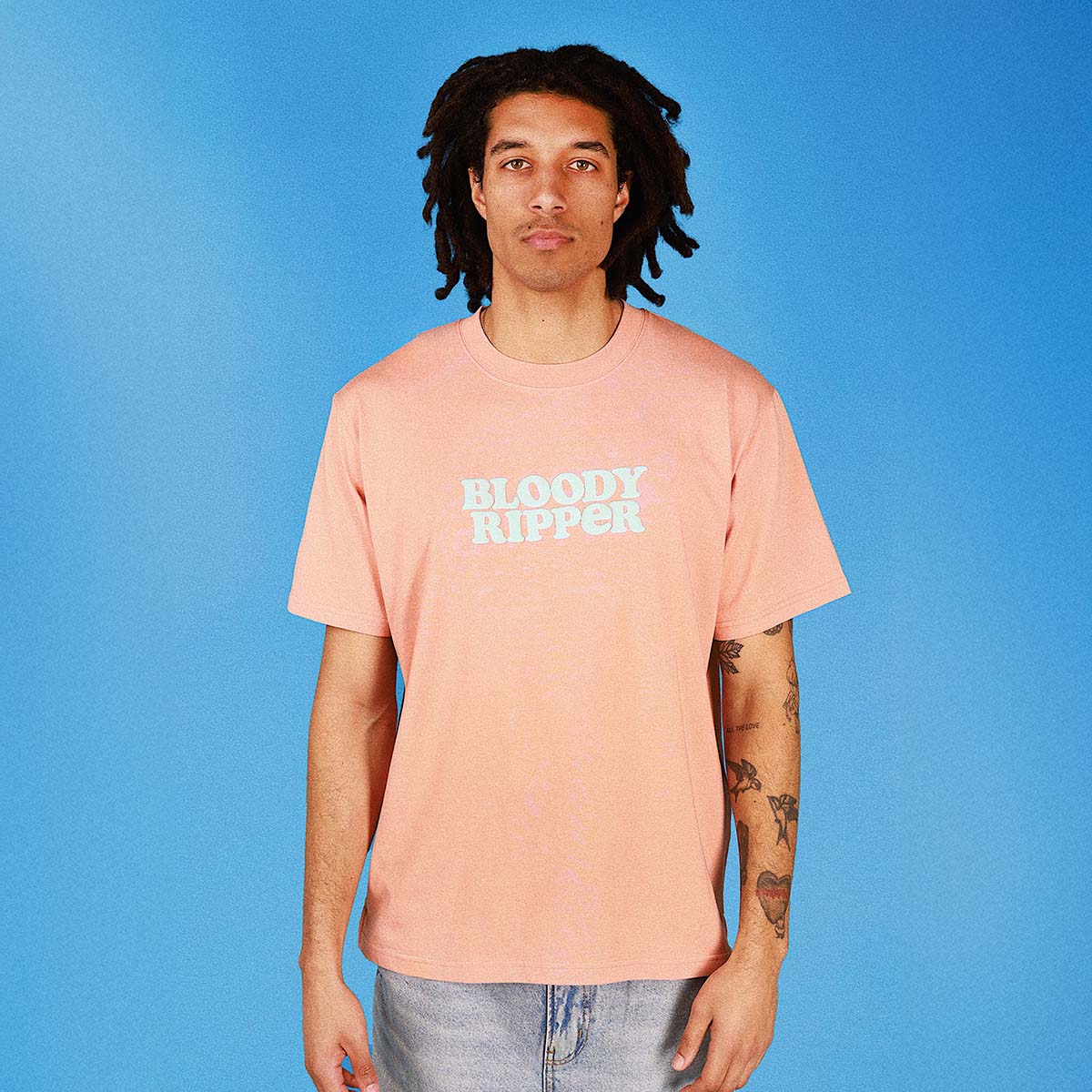 Bloody Ripper Slang Tee In Coral