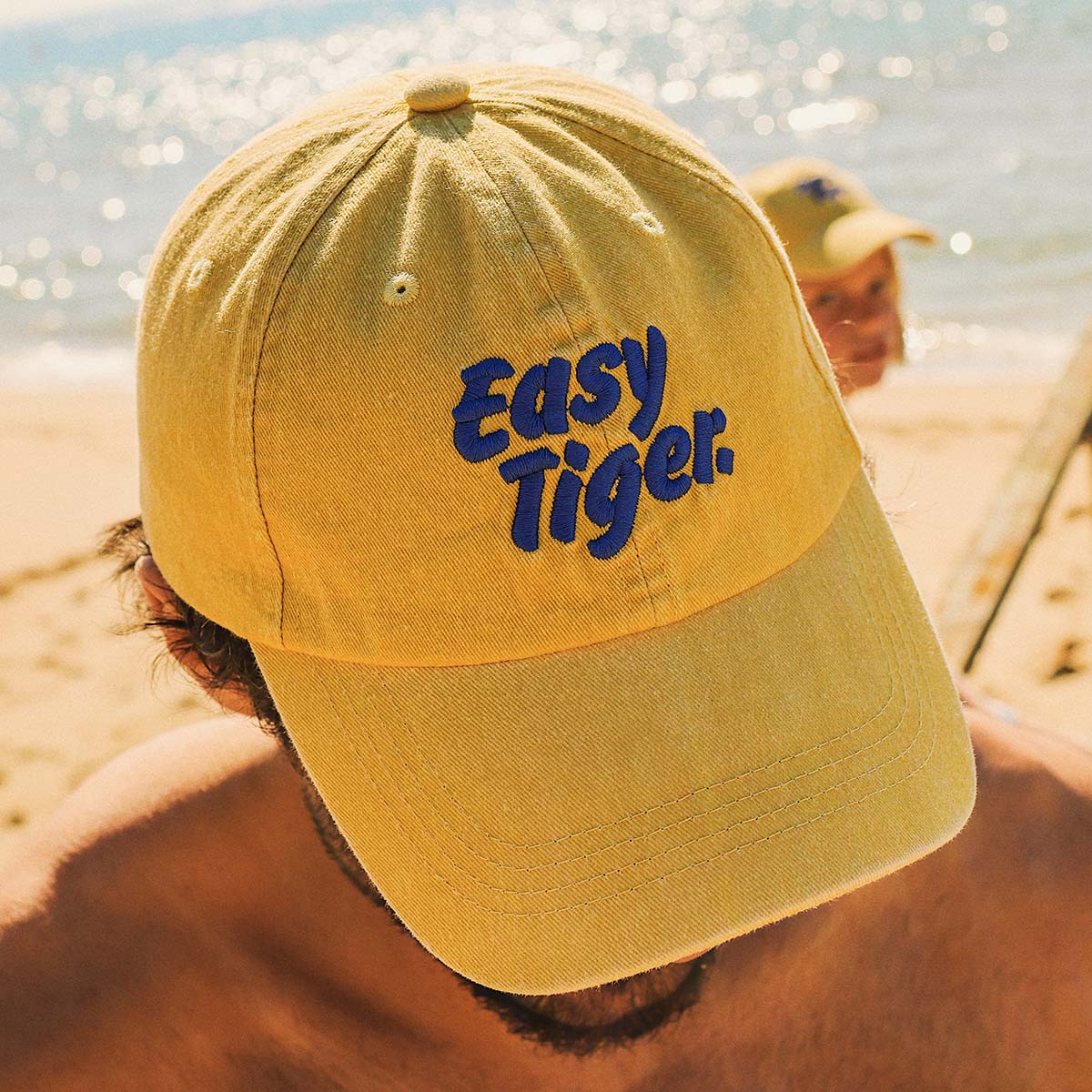 Easy Tiger Cotton Cap in Mustard