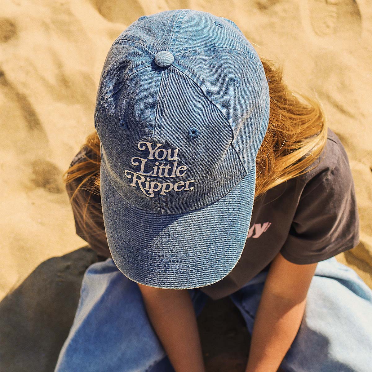 You Little Ripper Kids Cotton Cap in Blue