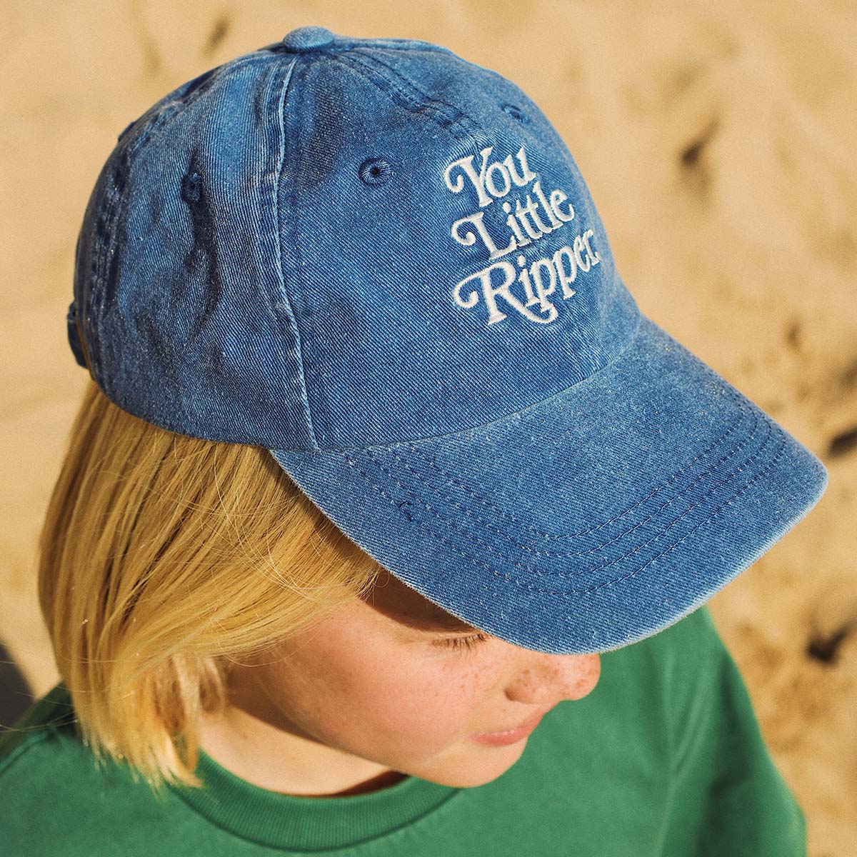 You Little Ripper Kids Cotton Cap in Blue