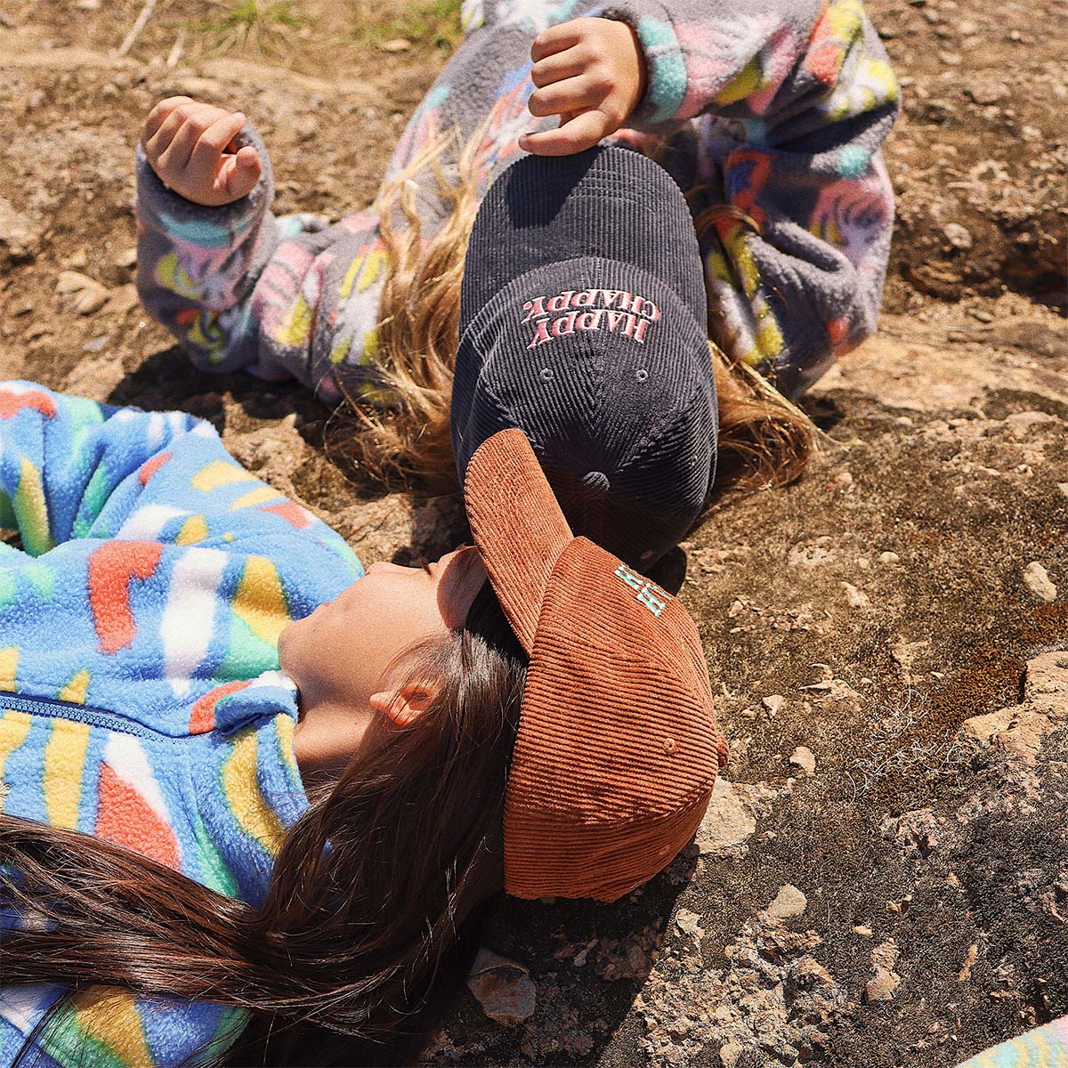 Kids Yeah Nah Cord Cap in Tobacco