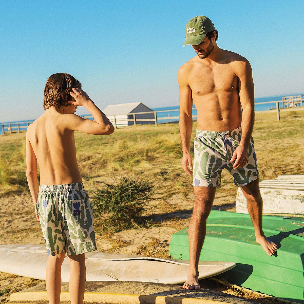 Pablo Prickles Kids Everyday Shorts in Stone