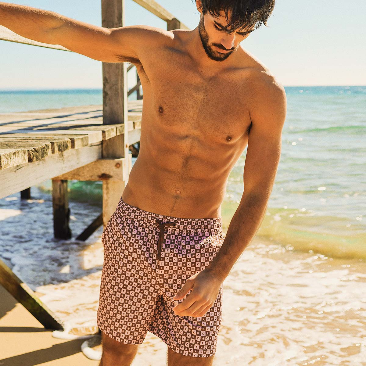 Rich Grandpa Seersucker Everyday Shorts in Multi