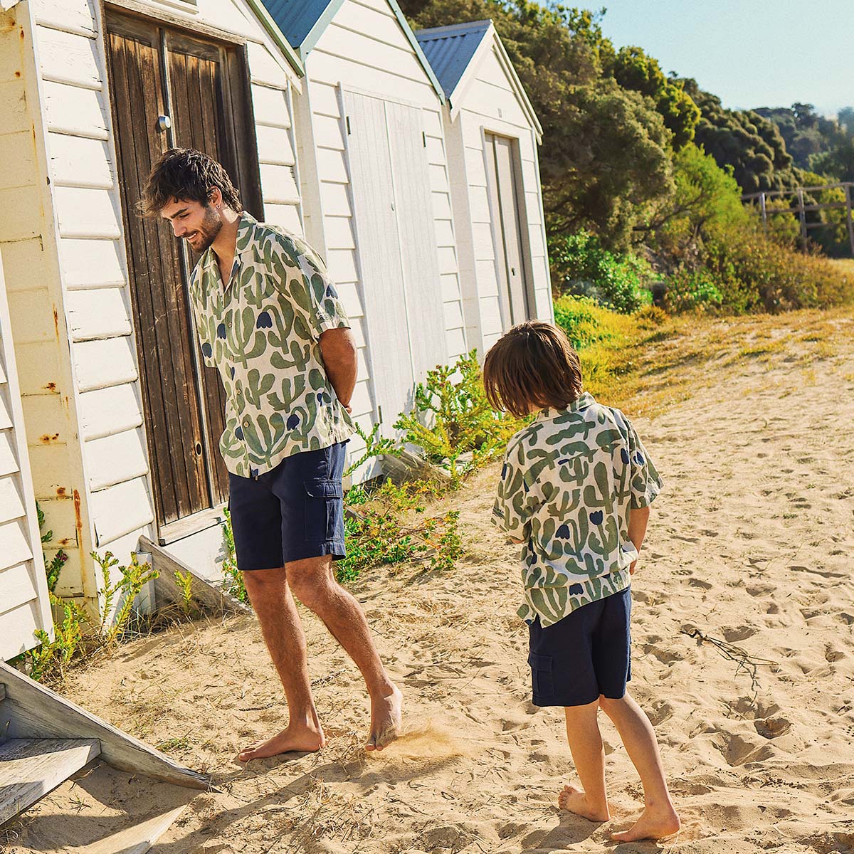 Pablo Prickles Kids Holiday Shirt in Ecru