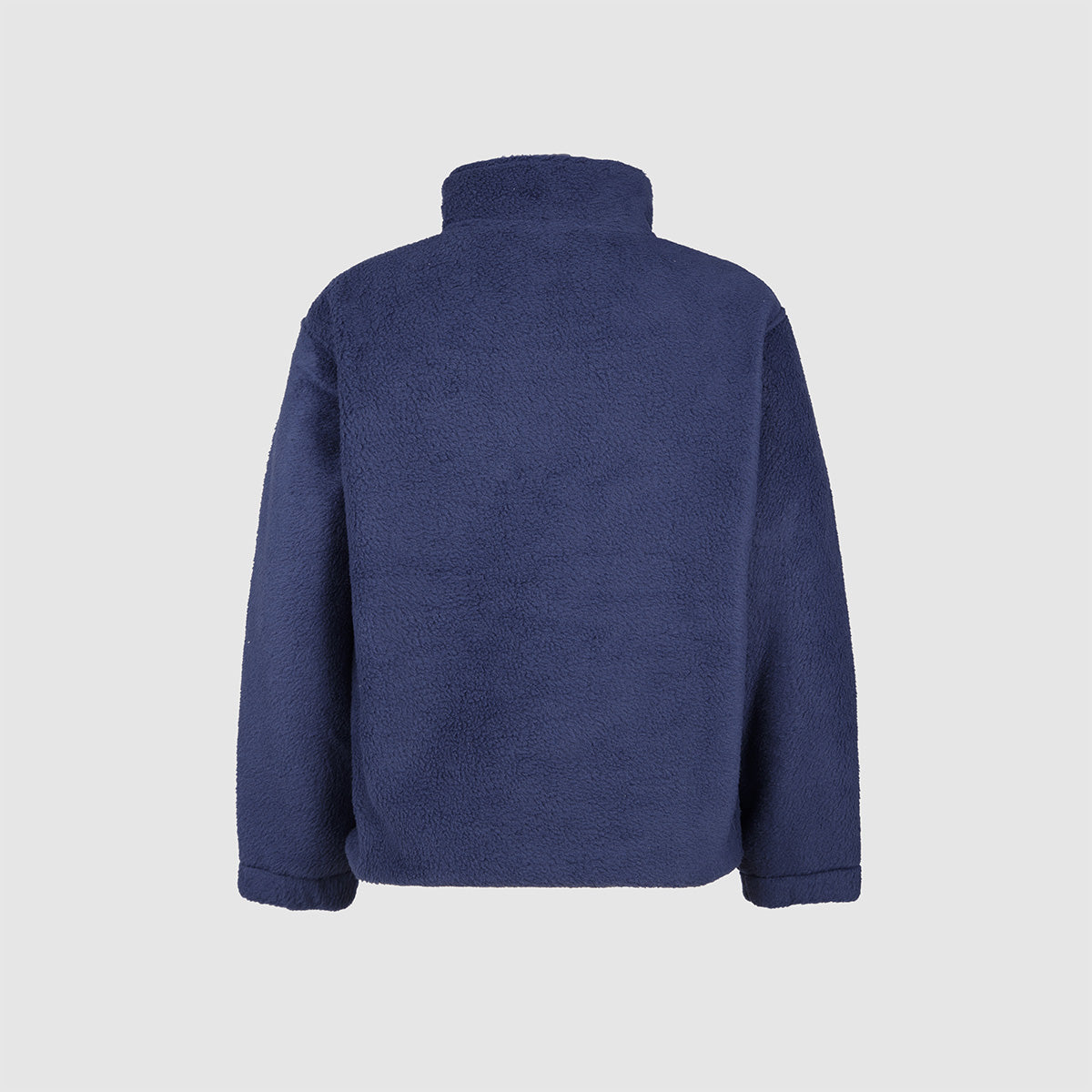 Kids Polar Fleece Half Zip in Dark Denim