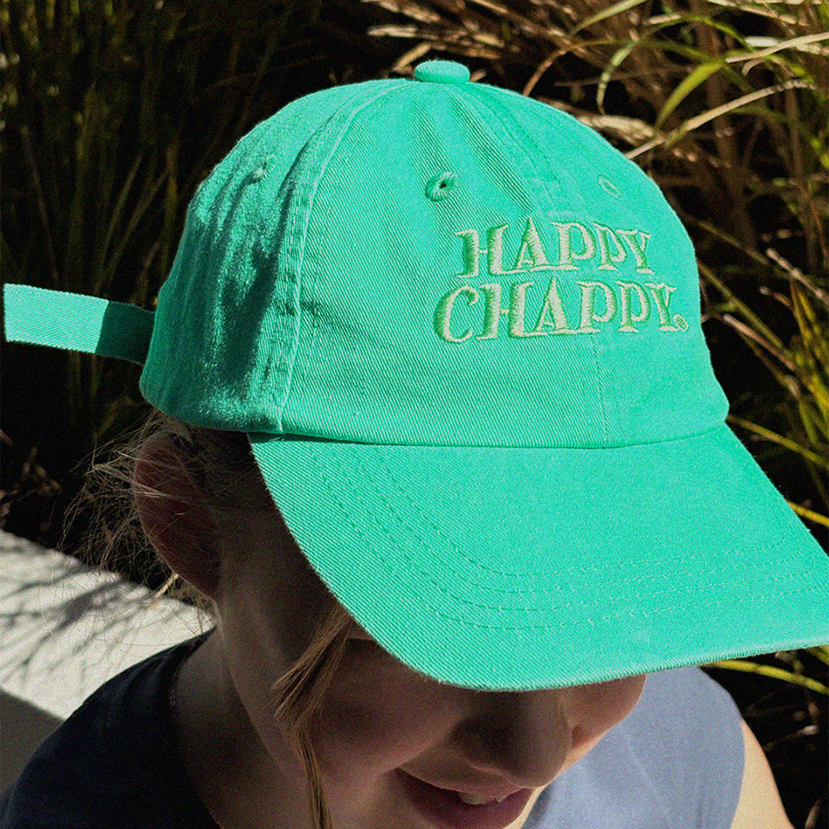Happy Chappy Kids Cotton Cap in Green
