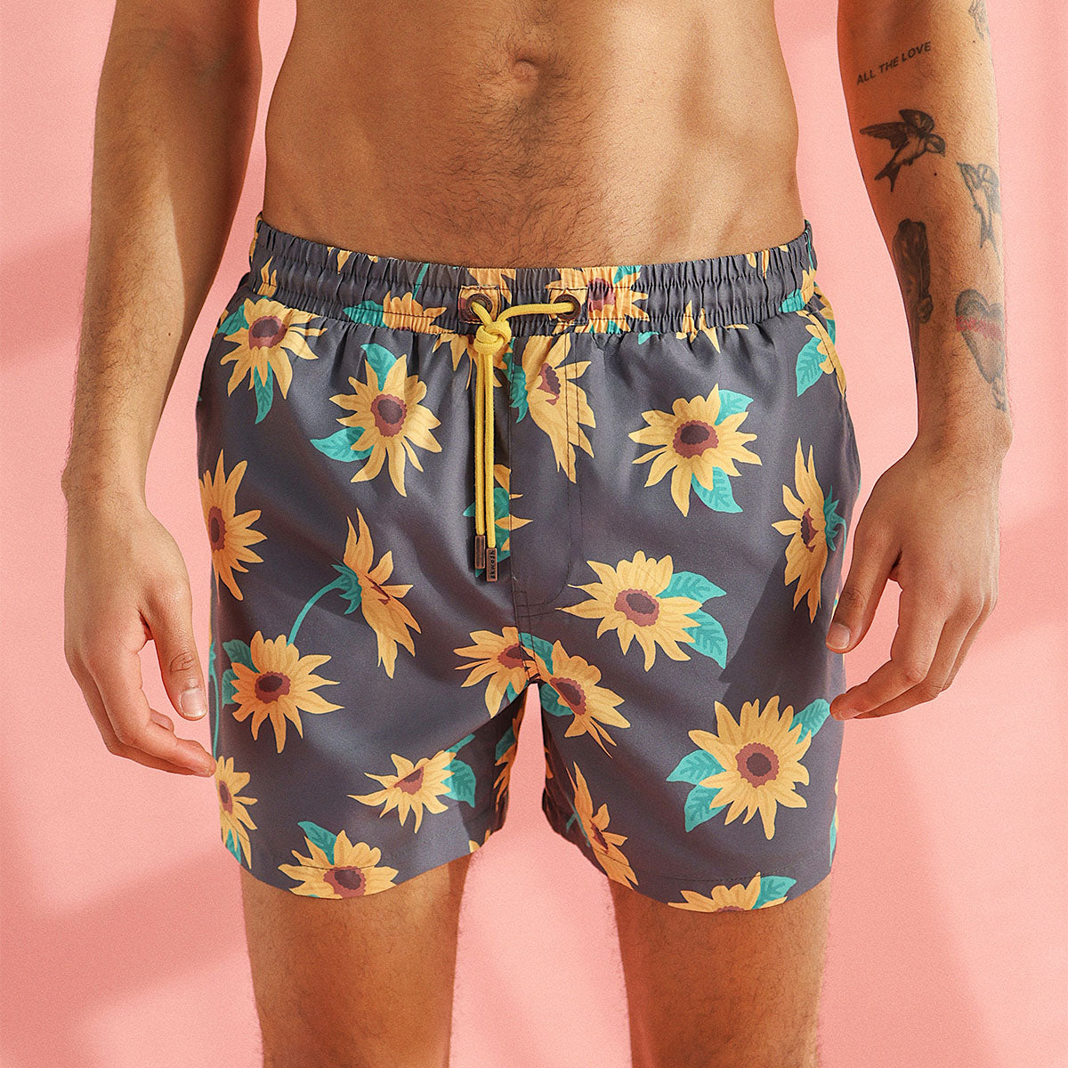 Sunny Boy Mens Swim Shorts in Charcoal