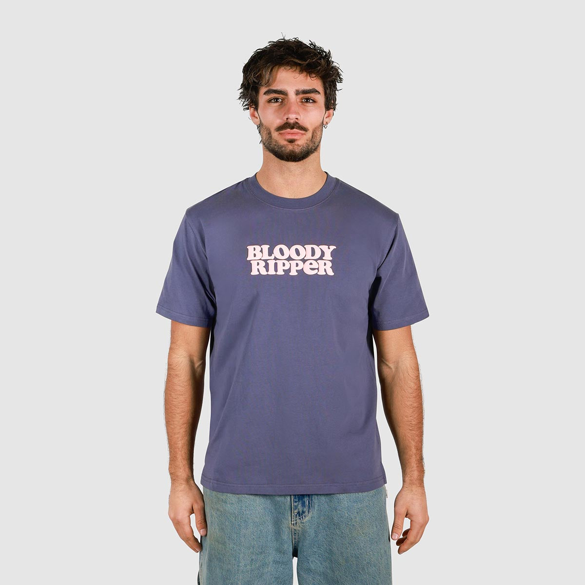 Bloody Ripper Slang Tee In Navy