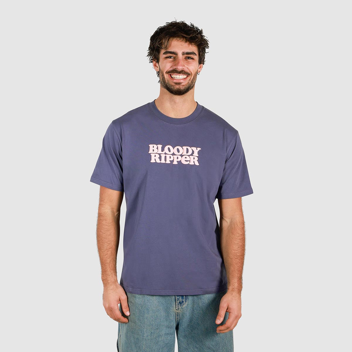 Bloody Ripper Slang Tee In Navy