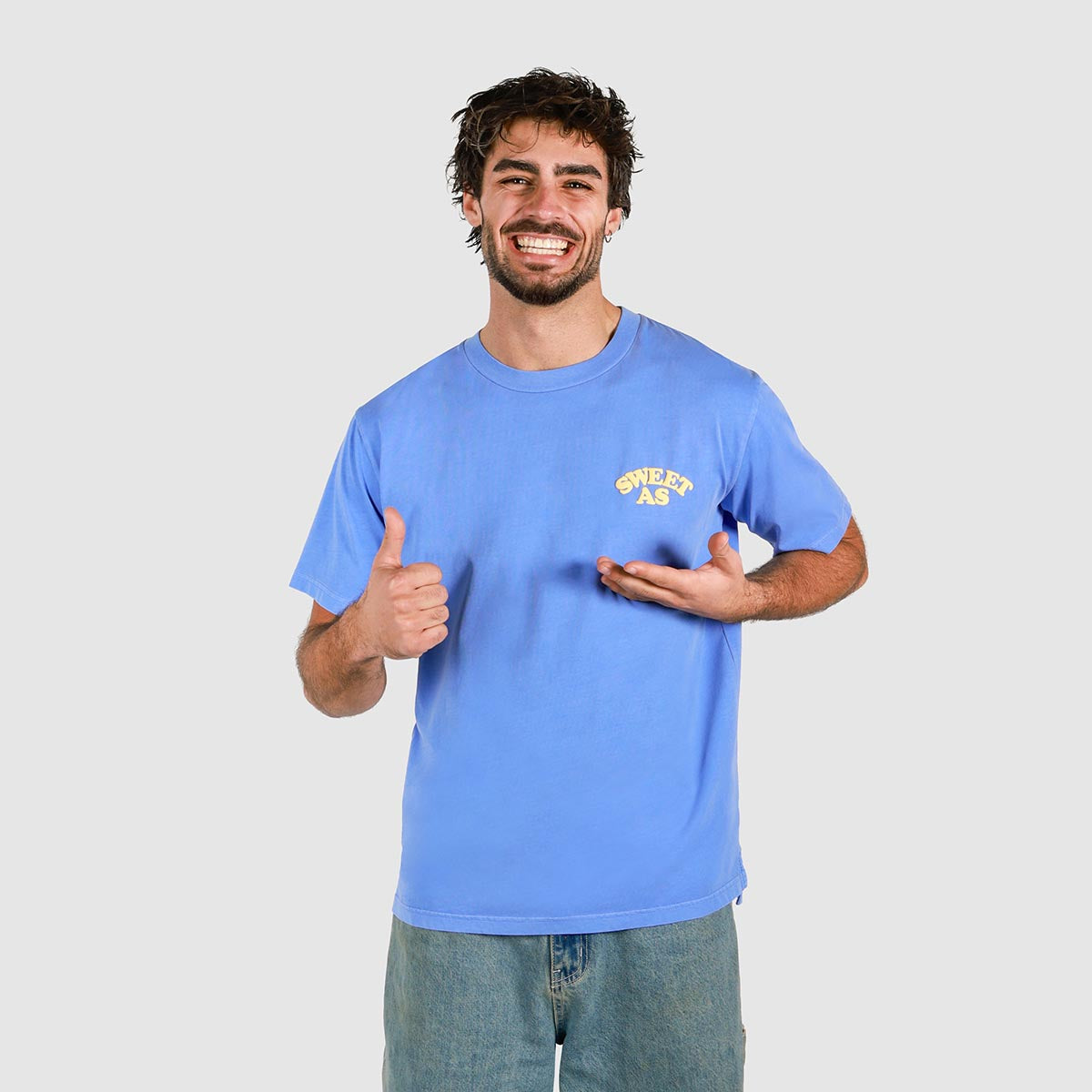 Sweet As Slang Tee in Blue