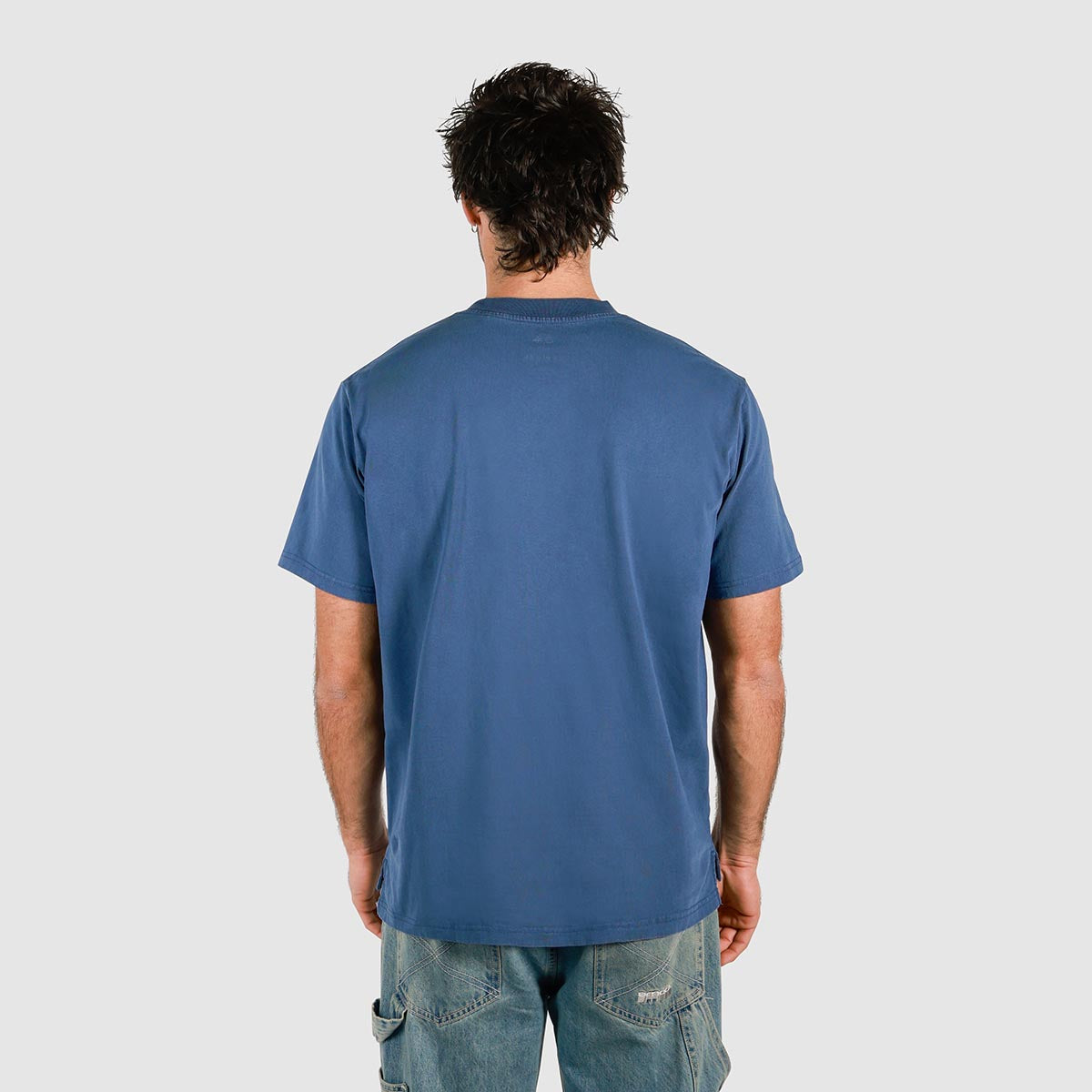 Yeah Nah Slang Tee in Navy