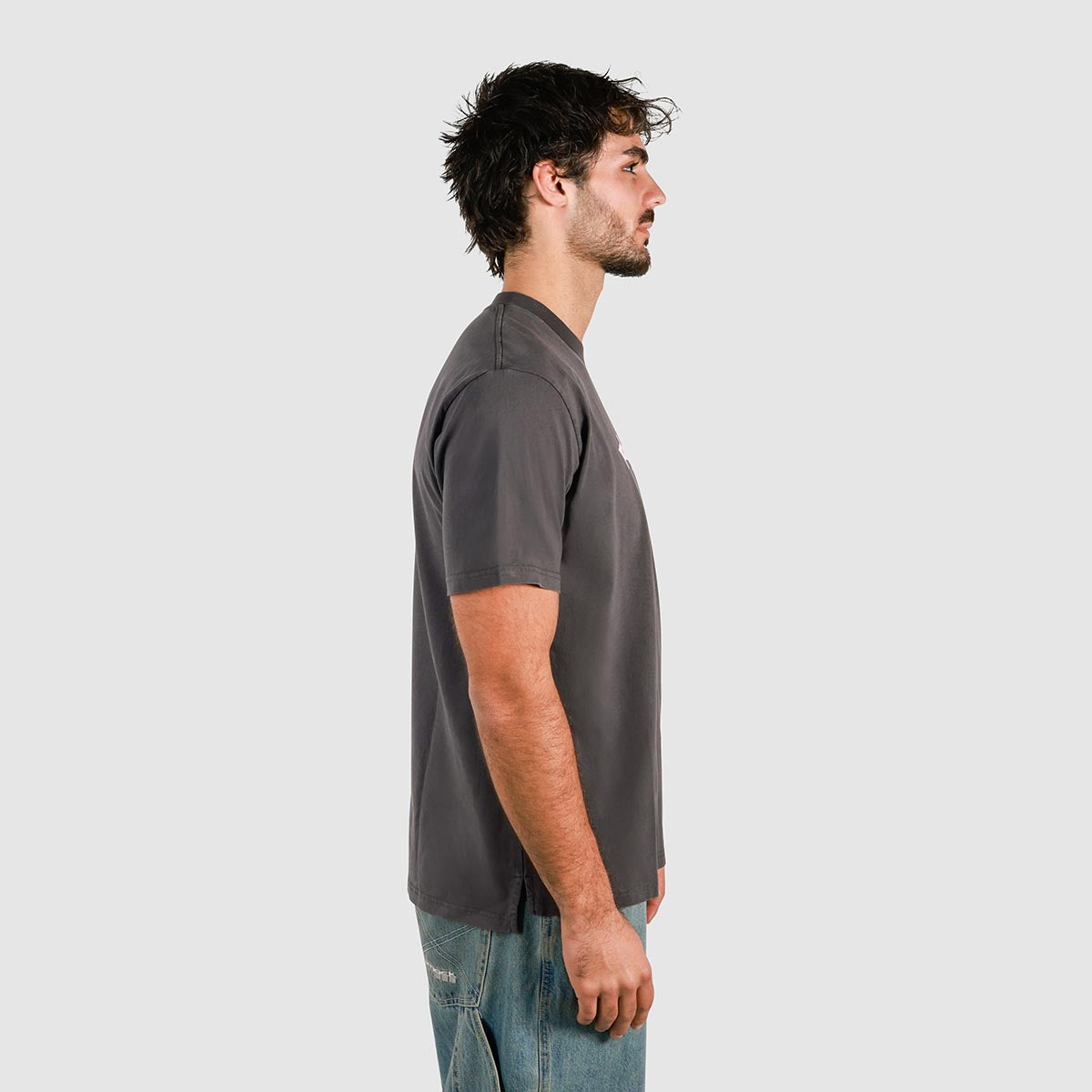 You Beauty Slang Tee in Charcoal