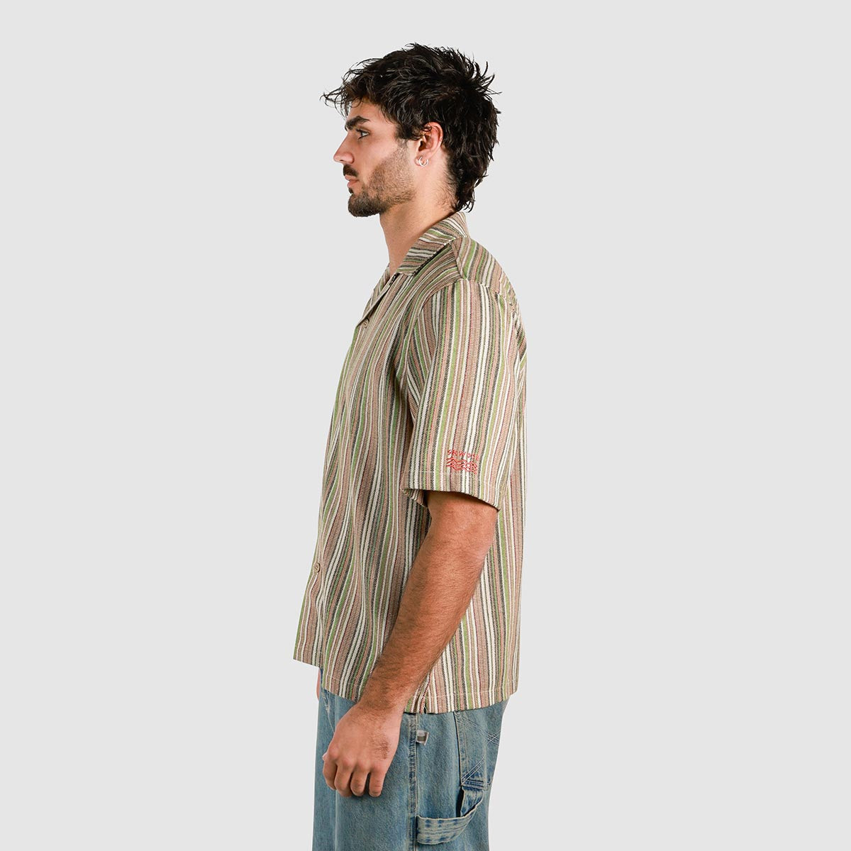 Grandpa's Couch Holiday Shirt in Multi Stripe