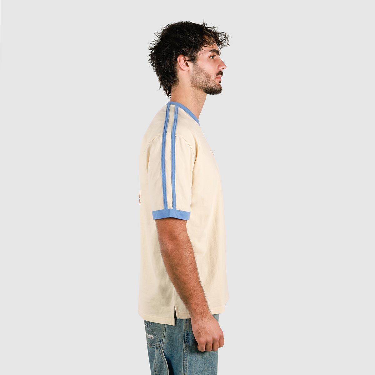 Volleyball Club Boxy Ringer in Off White