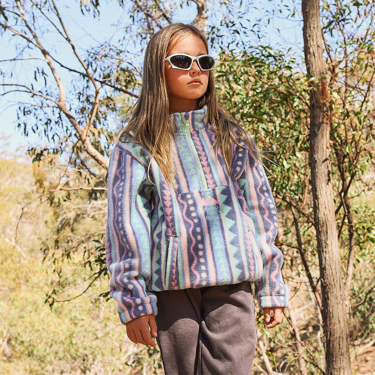 Kids Get Funky Polar Fleece Half Zip
