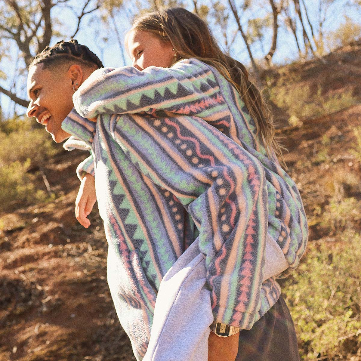 Kids Get Funky Polar Fleece Half Zip