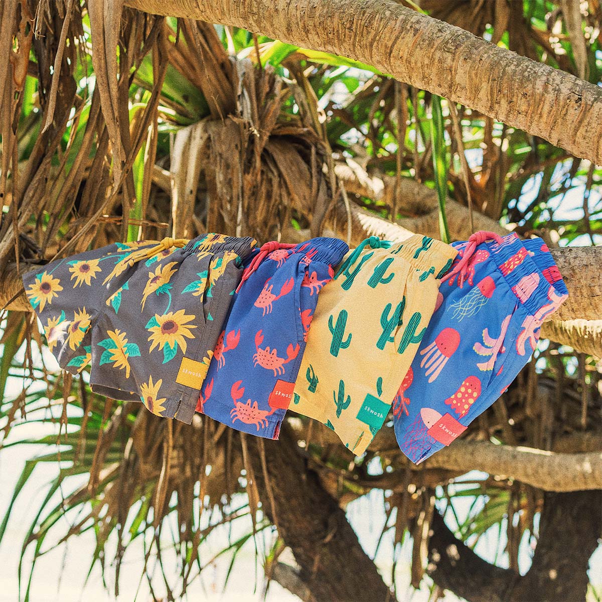 Kids Mr. Pinchy Swim Shorts in Royal Blue