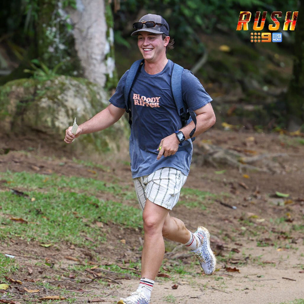 Bloody Ripper Slang Tee In Navy