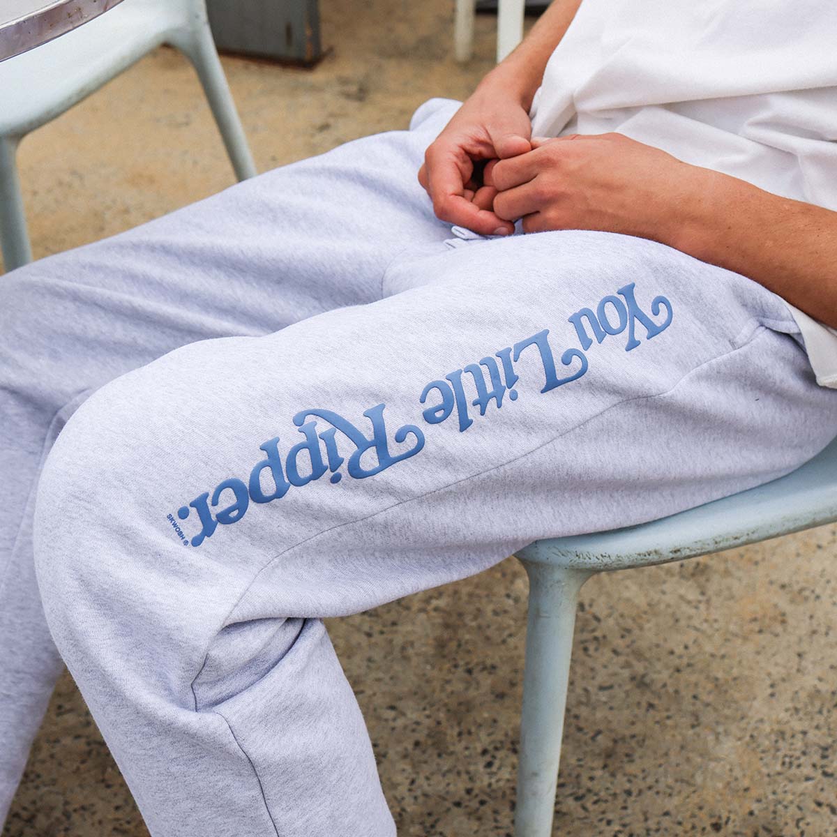 You Little Ripper Sweat Pant in Grey Marle