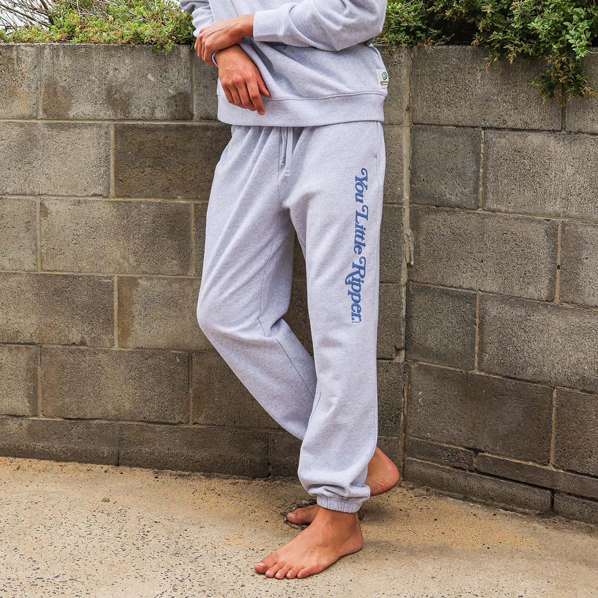 You Little Ripper Sweat Pant in Grey Marle