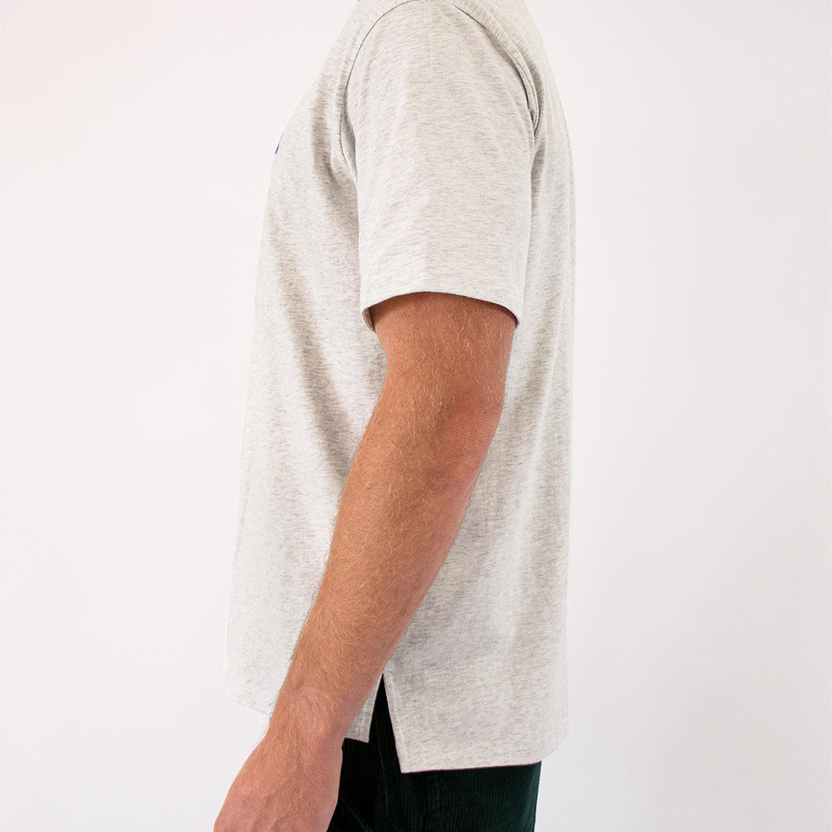 No Dramas Slang Tee in Snow Marl
