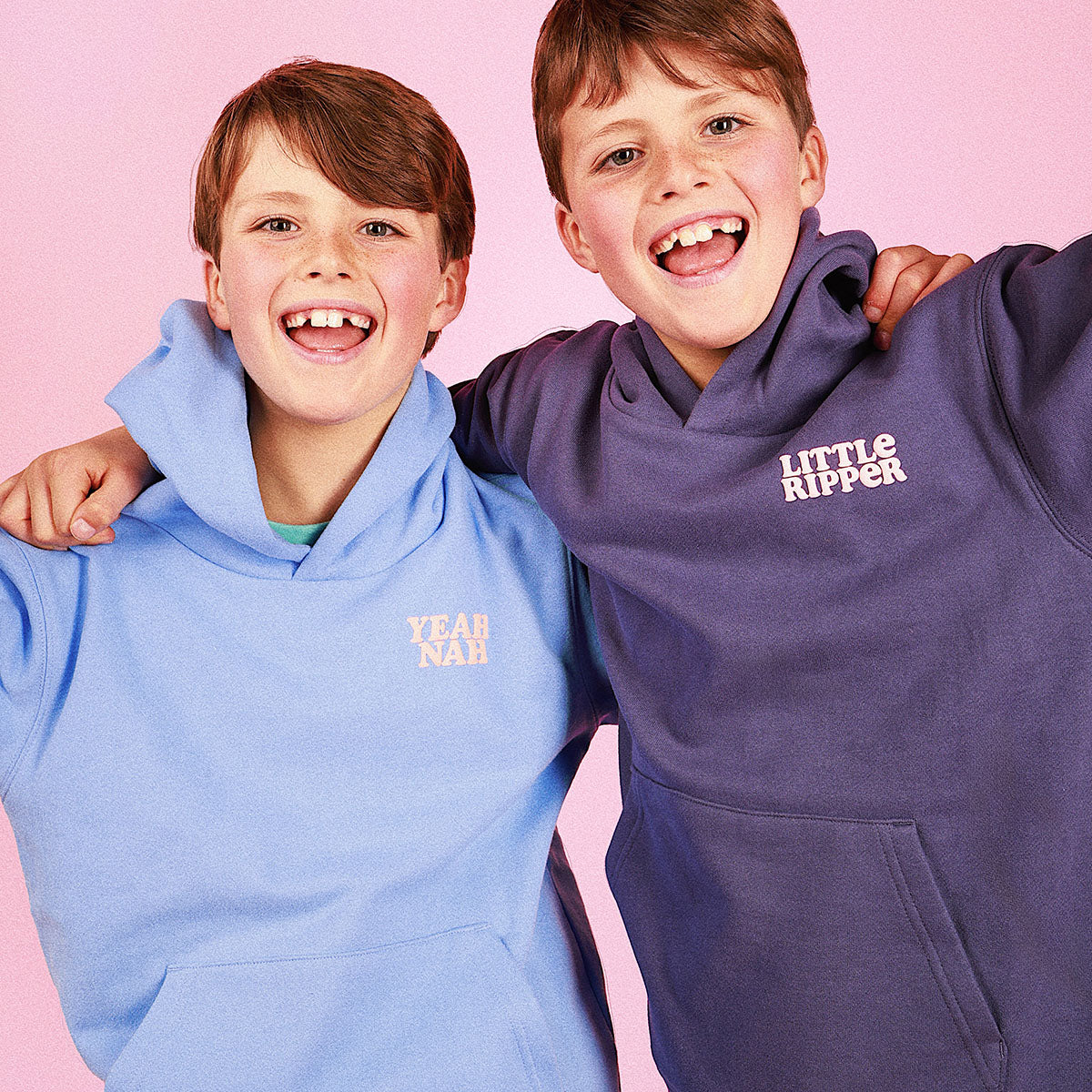Little Ripper Kids Slang Hoodie in Navy
