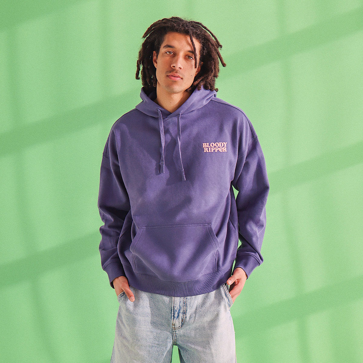 Bloody Ripper Slang Hoodie In Navy