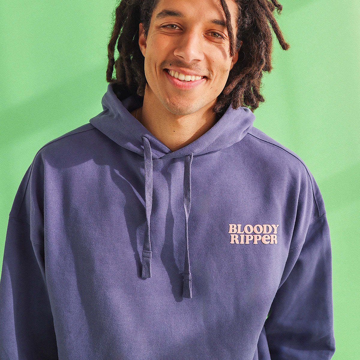 Bloody Ripper Slang Hoodie In Navy