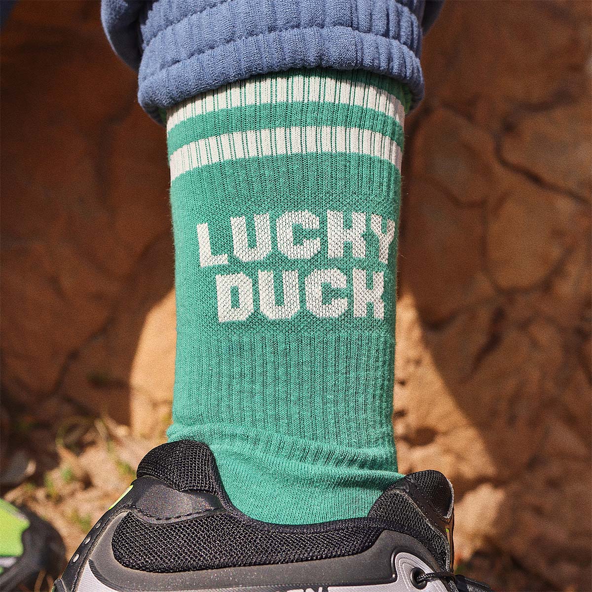 Lucky Duck Socks in Green