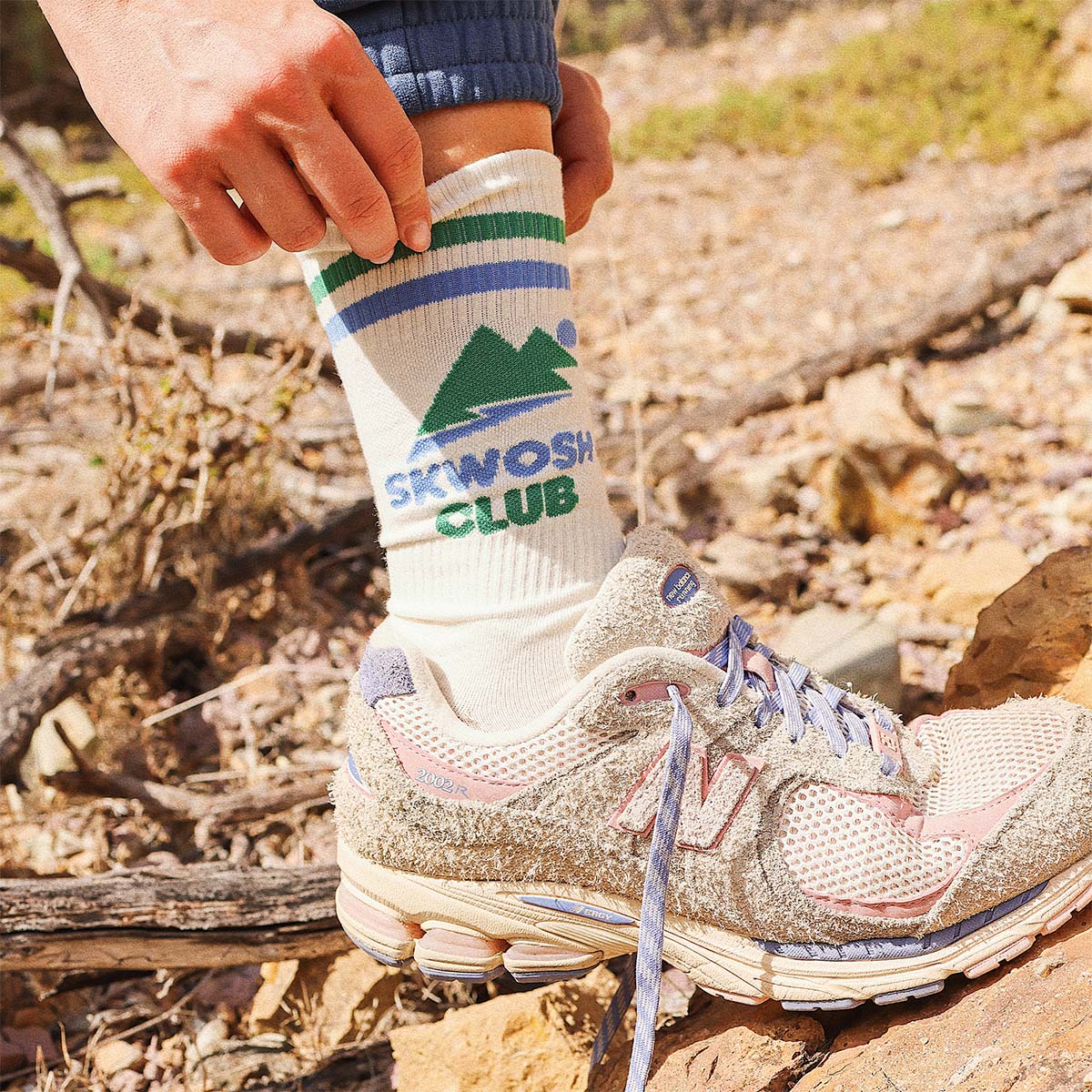 Skwosh Alpine Resort Socks in White
