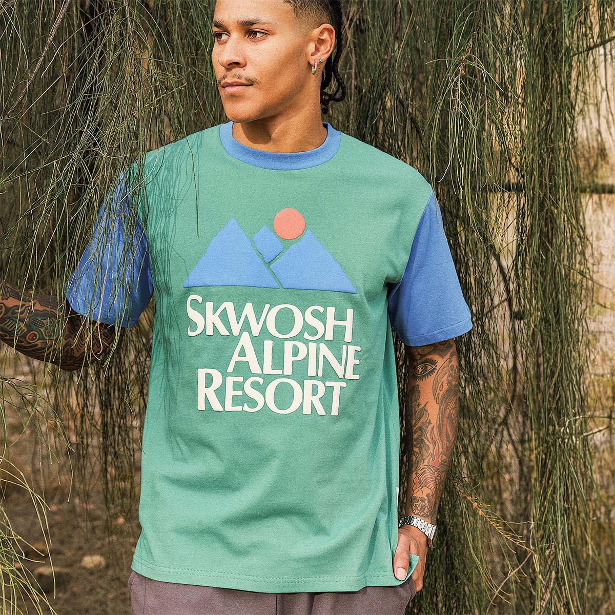 Big Alpine Colour Blocked Tee