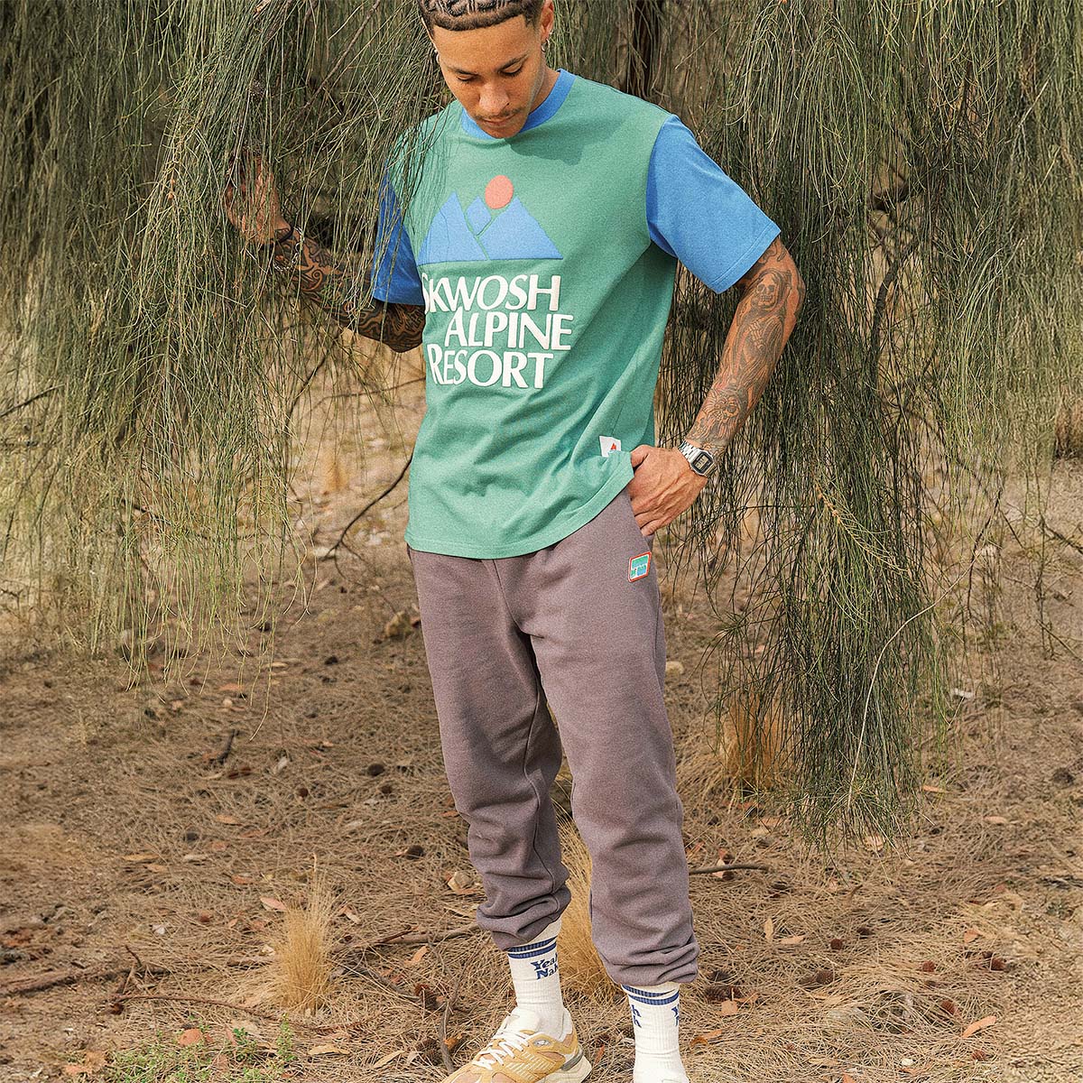 Big Alpine Colour Blocked Tee