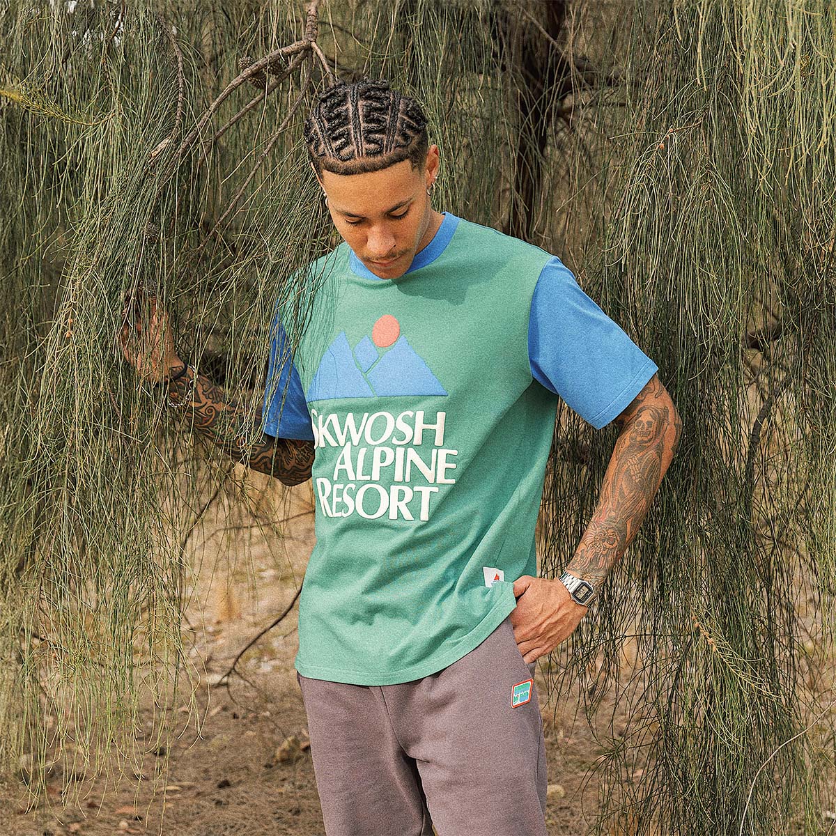 Big Alpine Colour Blocked Tee