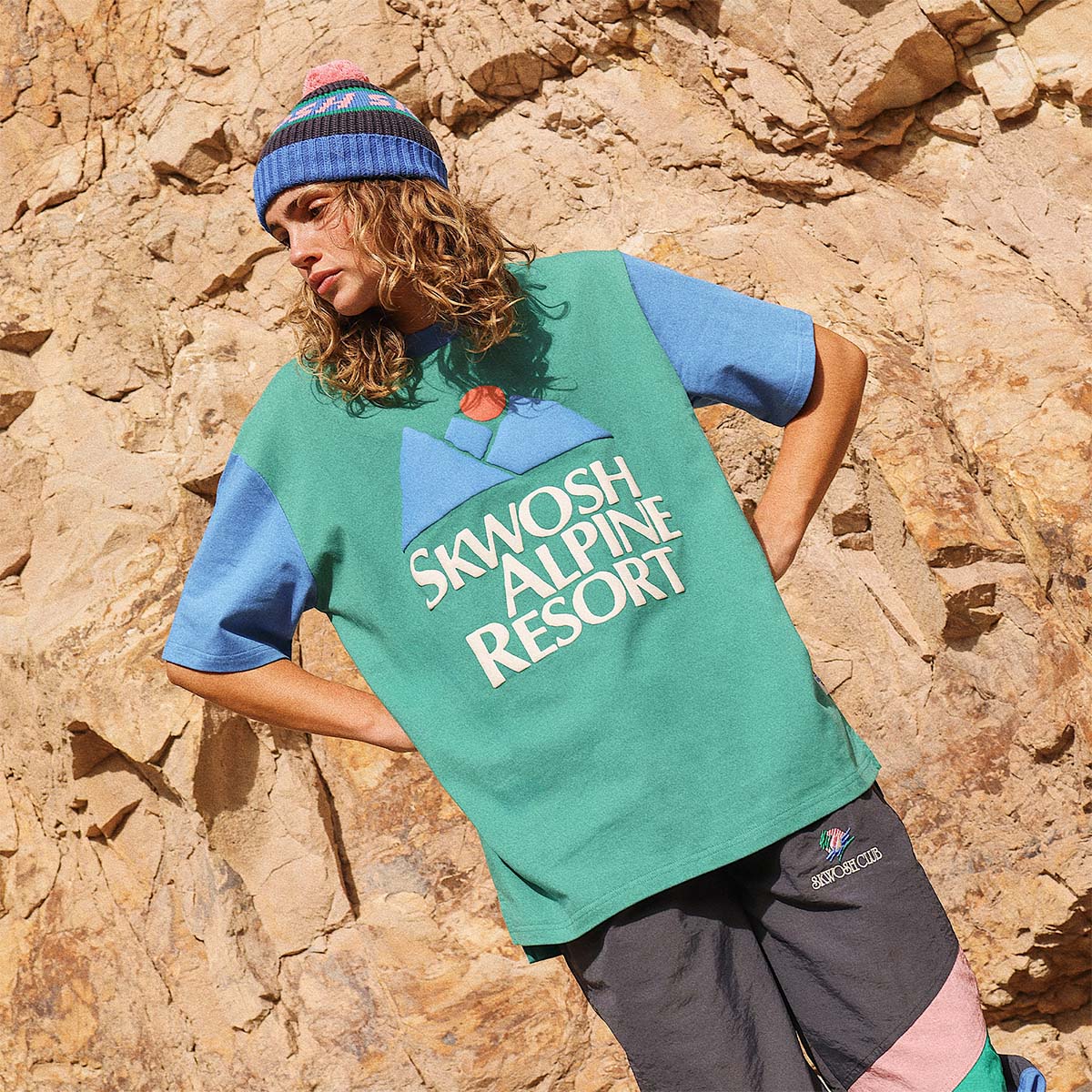 Big Alpine Colour Blocked Tee