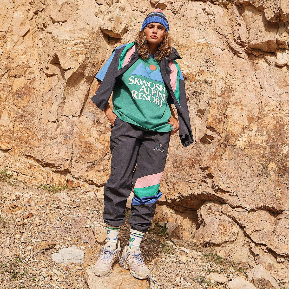 Big Alpine Colour Blocked Tee