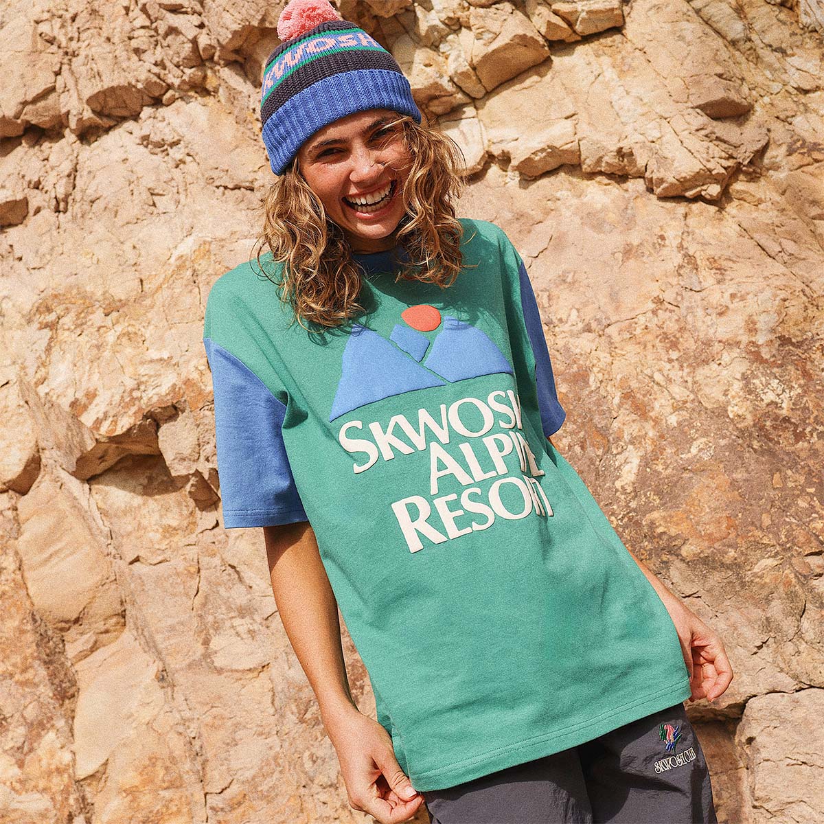 Big Alpine Colour Blocked Tee