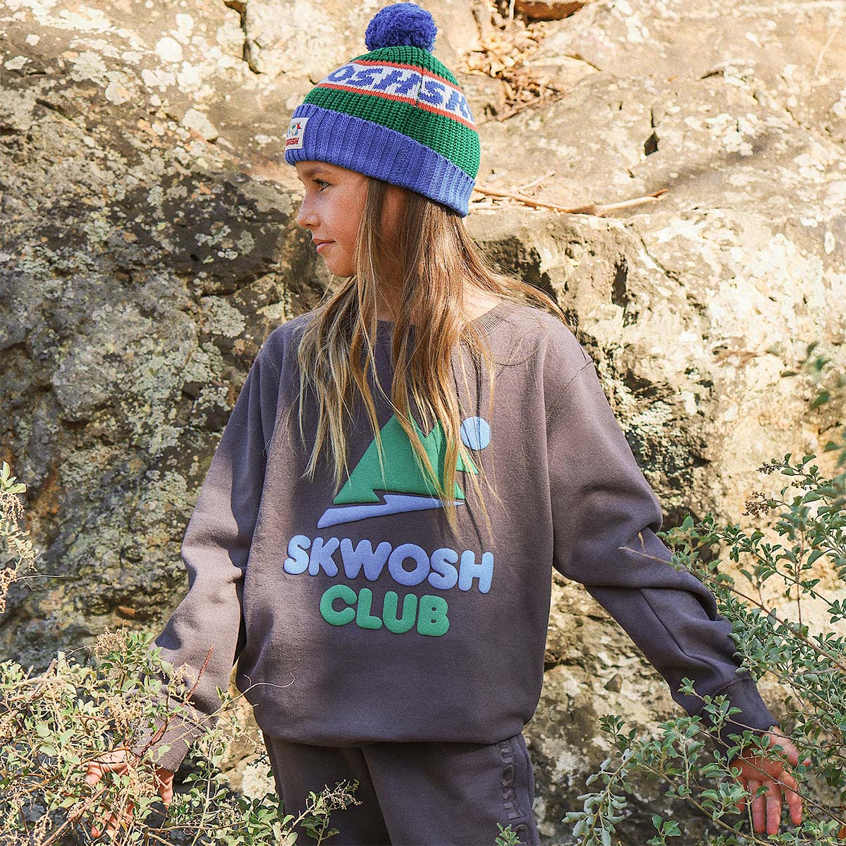 Kids Chunky Mountain Crew Neck Sweat