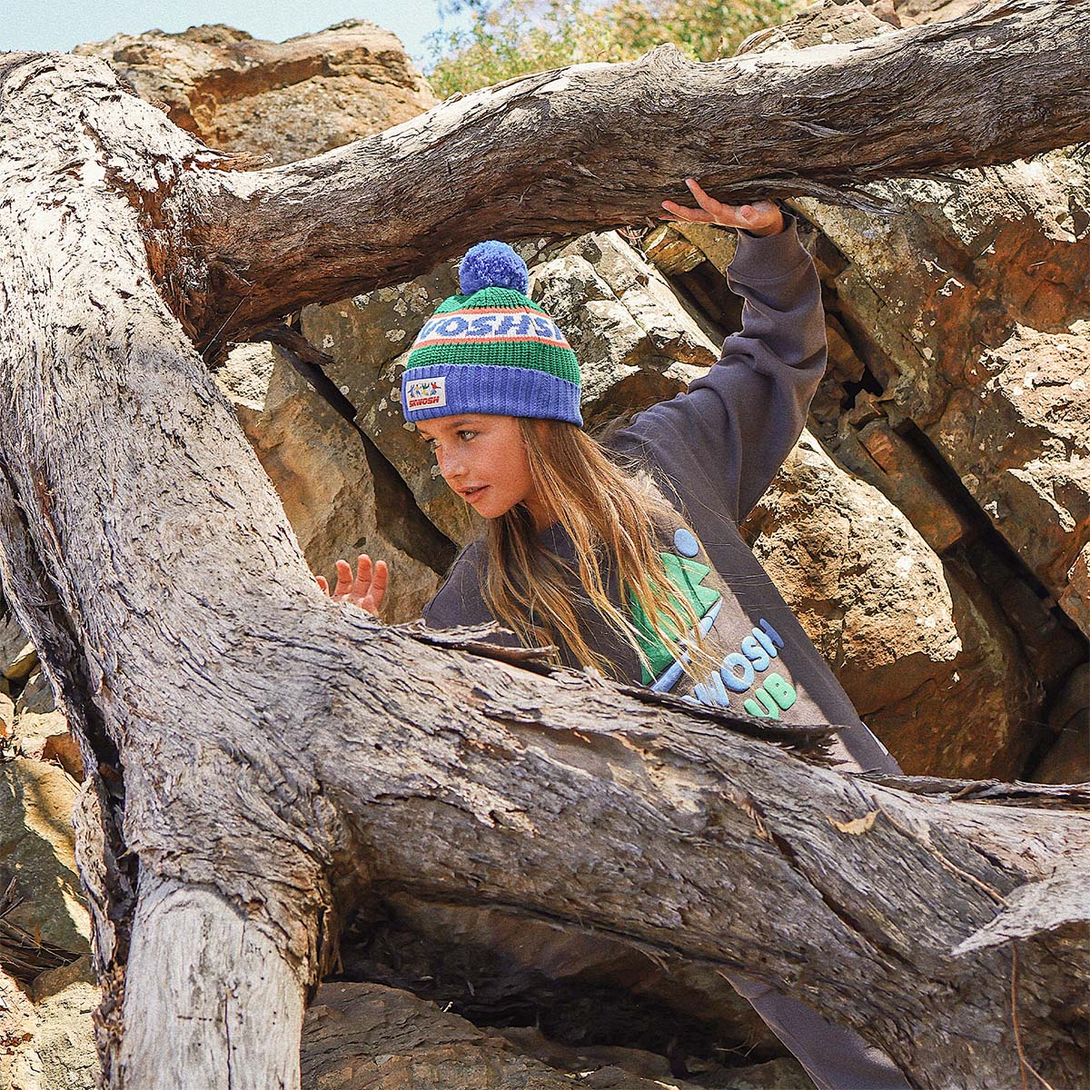 Kids Chunky Mountain Crew Neck Sweat