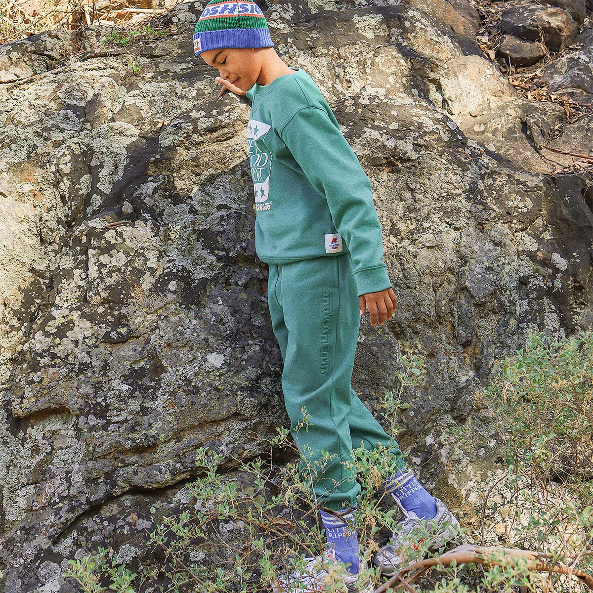 Kids Track Pant in Alpine