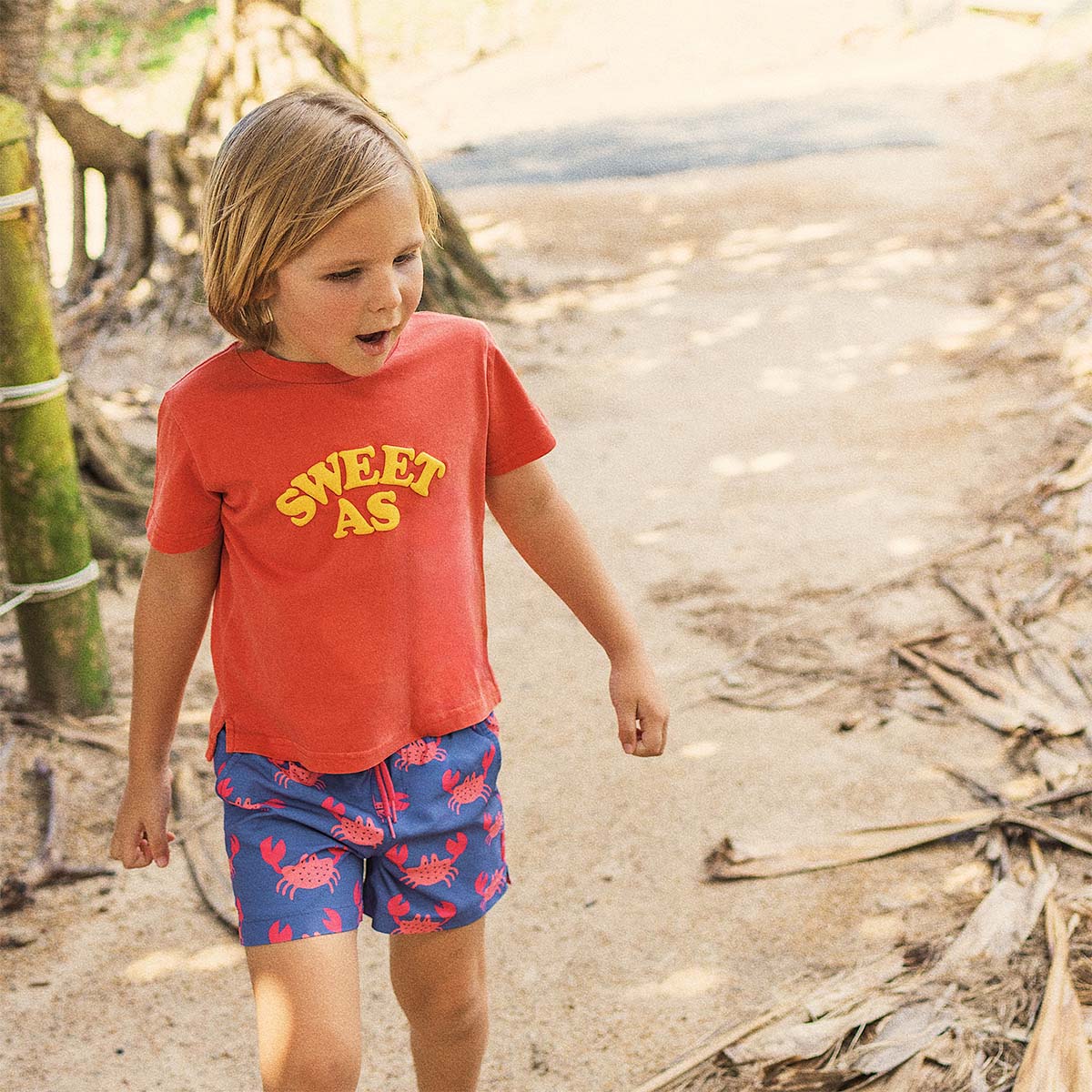 Sweet As Kids Slang Tee in Red