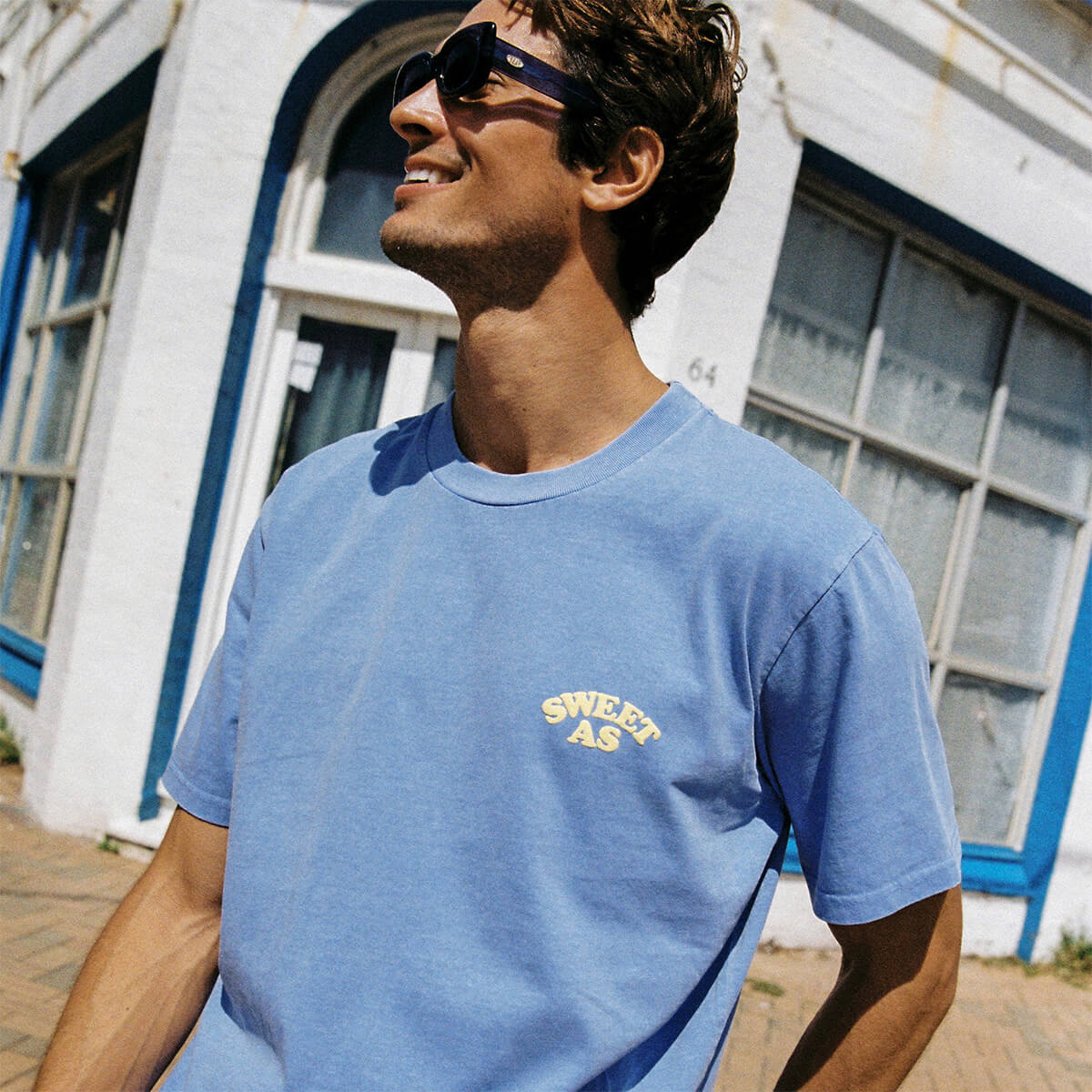 Sweet As Slang Tee in Blue