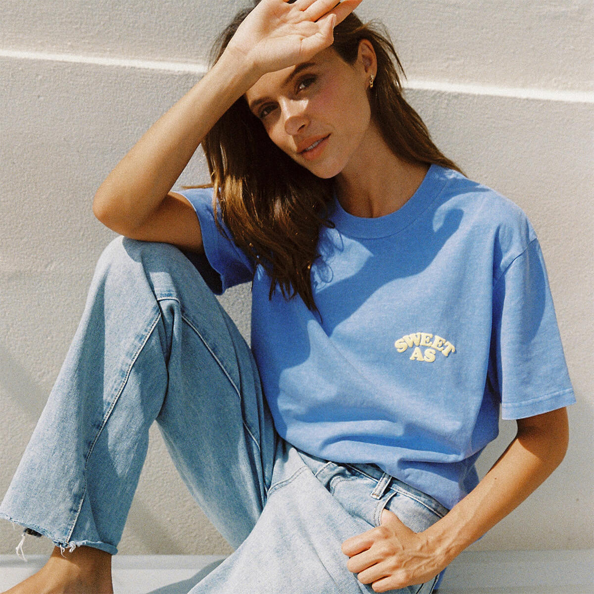 Sweet As Slang Tee in Blue
