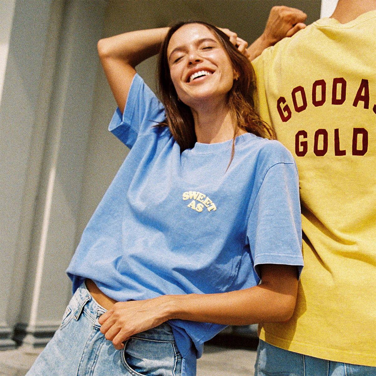 Sweet As Slang Tee in Blue