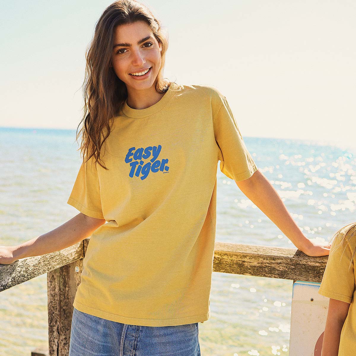 Easy Tiger Slang Tee in Mustard