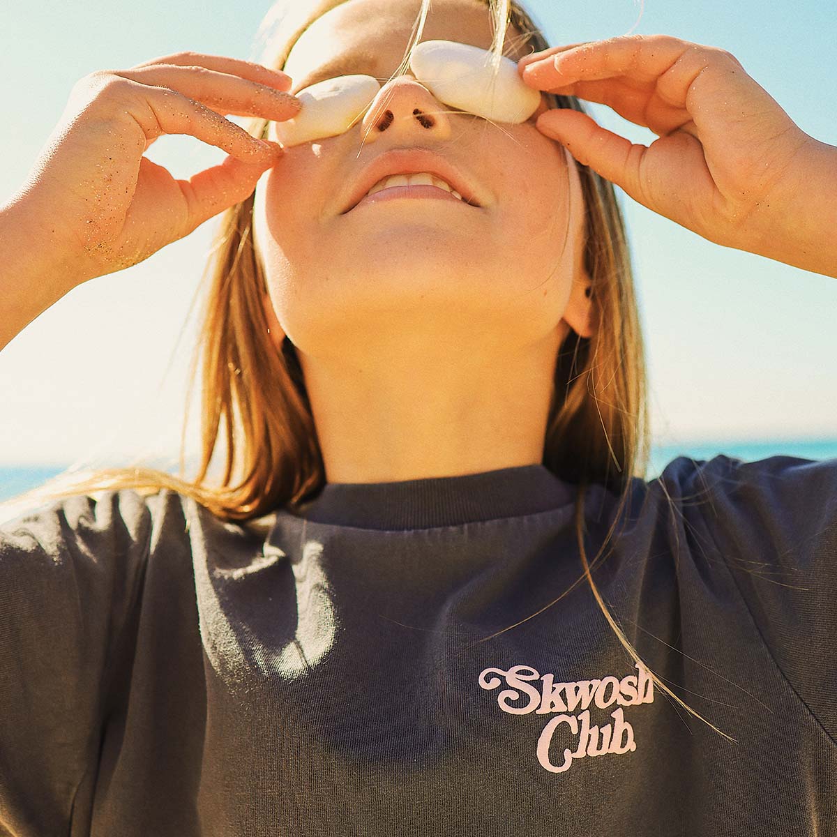 You Little Ripper Kids Slang Tee in Charcoal