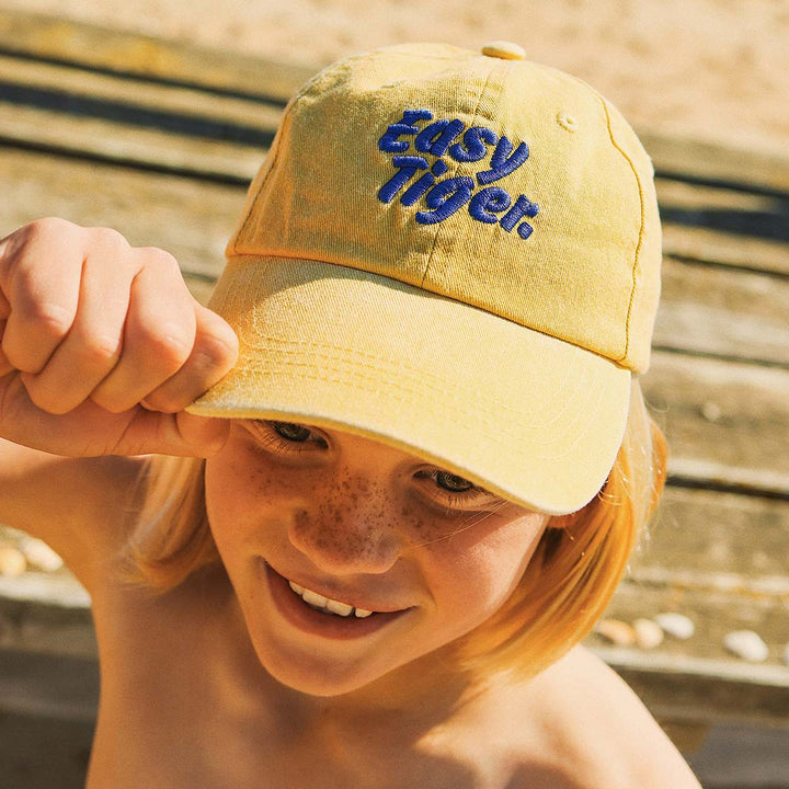 Easy Tiger Kids Cotton Cap in Mustard