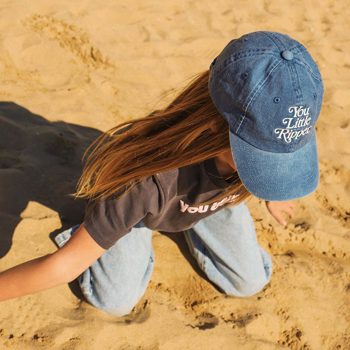 You Little Ripper Kids Cotton Cap in Blue
