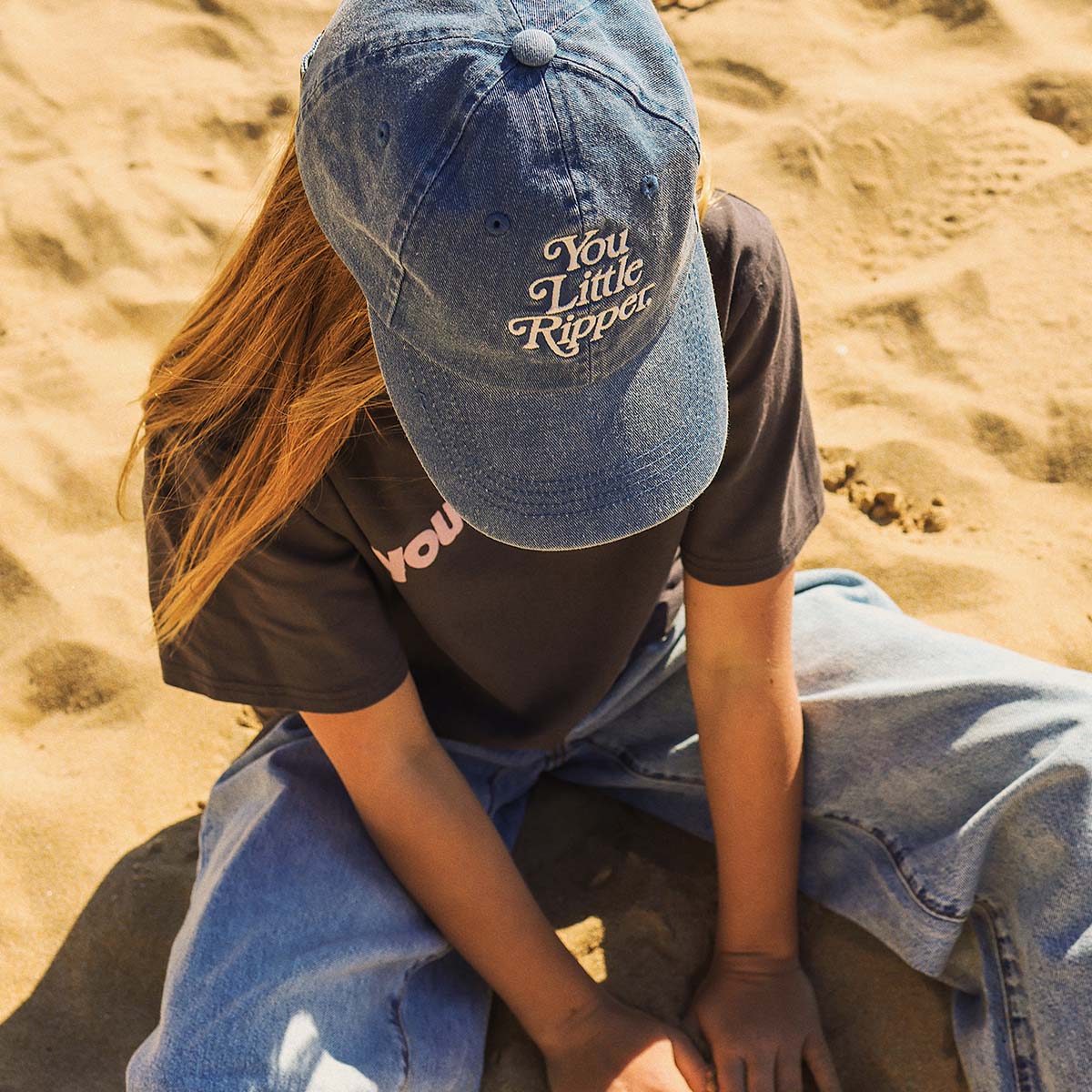 You Little Ripper Kids Cotton Cap in Blue